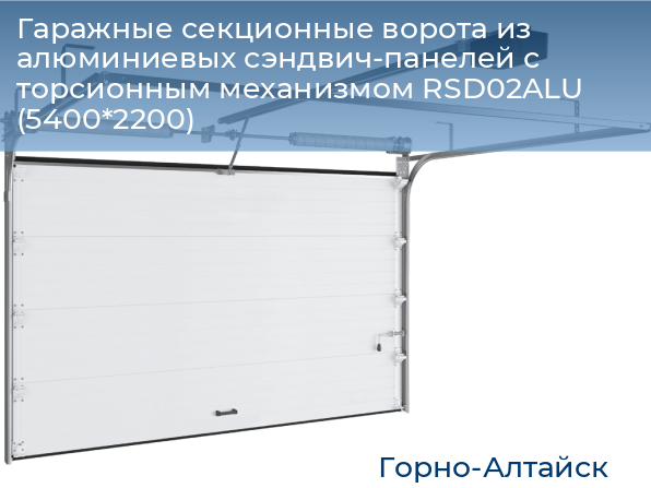 Гаражные секционные ворота из алюминиевых сэндвич-панелей с торсионным механизмом RSD02ALU (5400*2200), gorno-altaisk.doorhan.ru