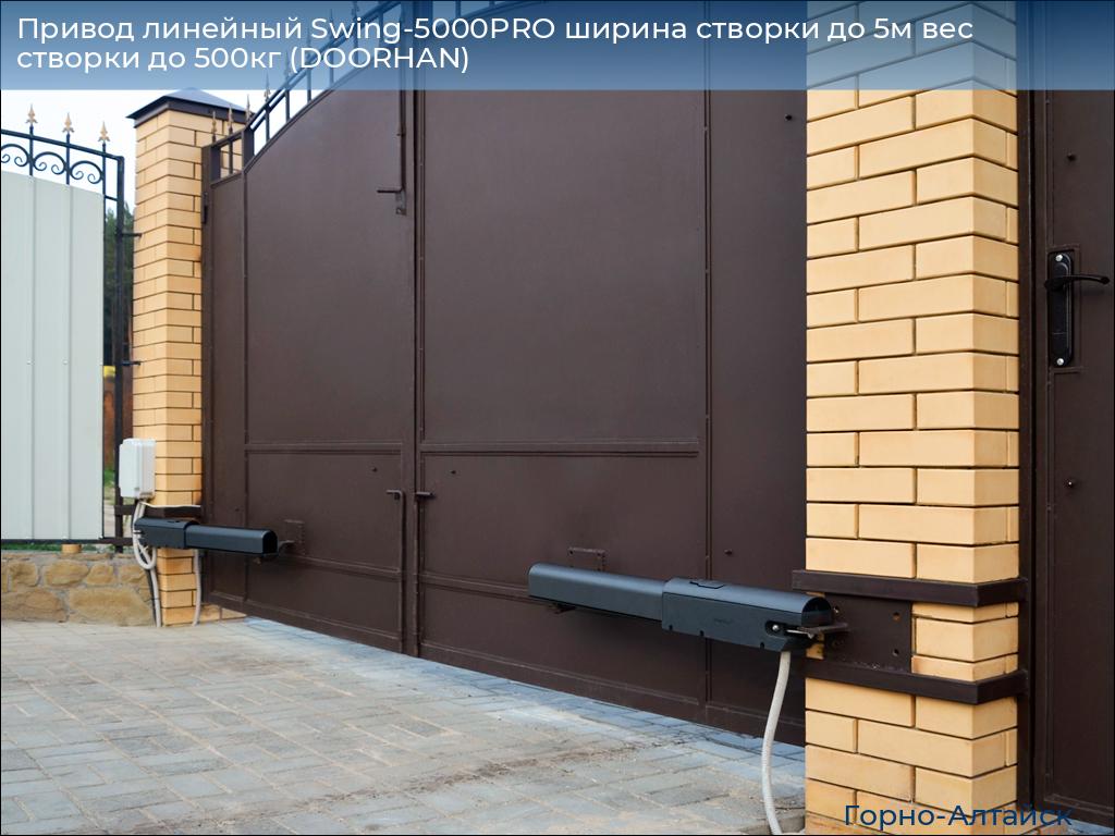 Привод линейный Swing-5000PRO ширина cтворки до 5м вес створки до 500кг (DOORHAN), gorno-altaisk.doorhan.ru