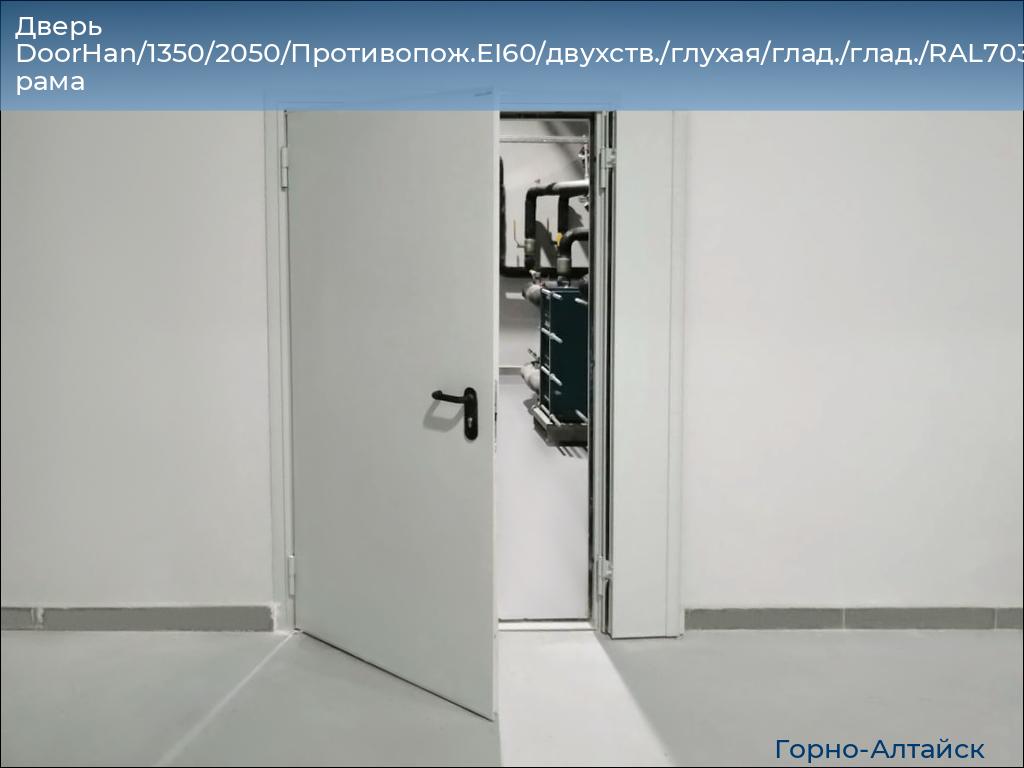 Дверь DoorHan/1350/2050/Противопож.EI60/двухств./глухая/глад./глад./RAL7035/прав./угл. рама, gorno-altaisk.doorhan.ru